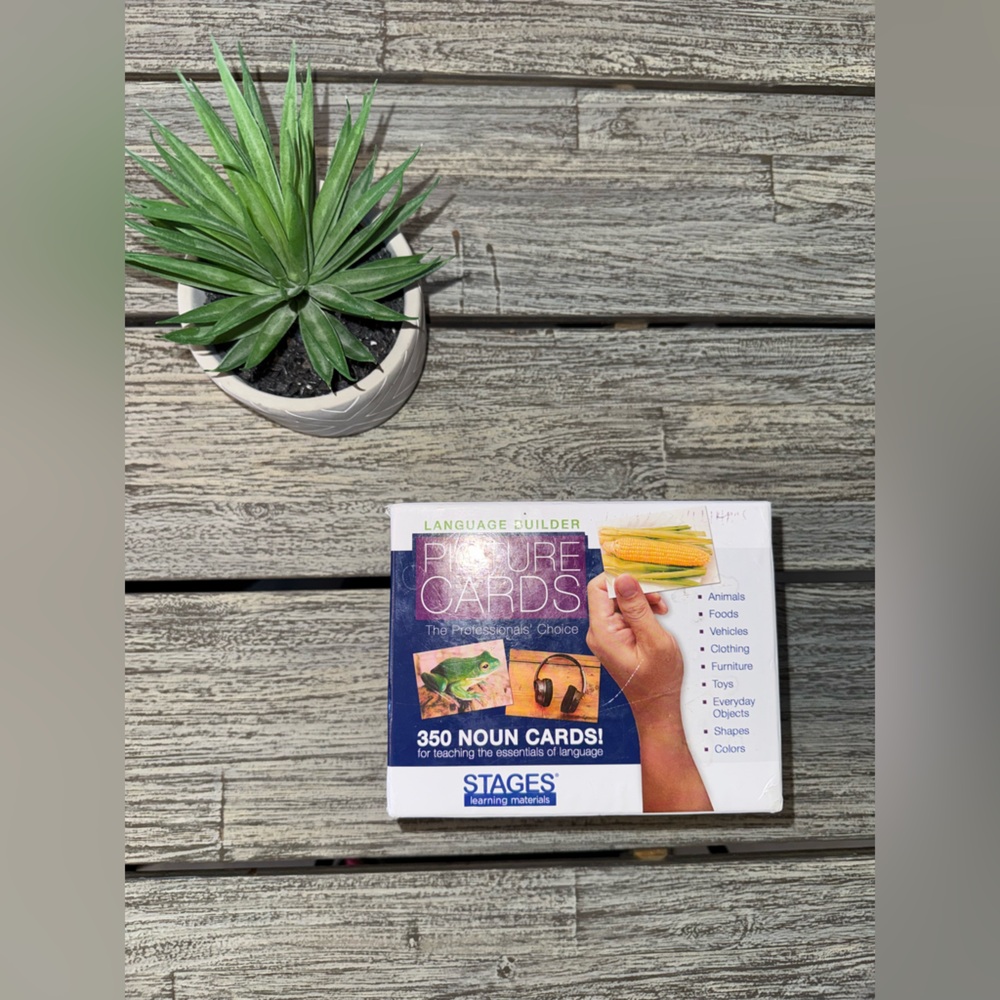Stages Learning Picture Language Building Cards Set